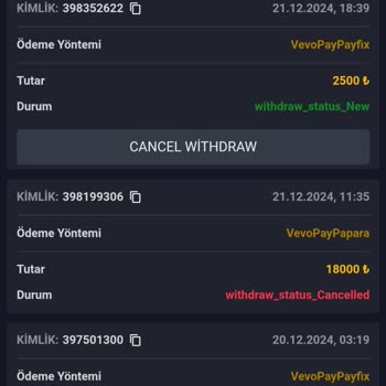 Takvimbet Ödeme Yapılmayan Bonus