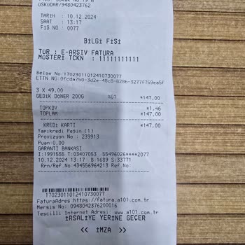 Bozuk Tavuk Döner Ve A101'in İade Sorunu