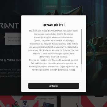 Valorant Yanlış Anlaşılma Yüzünden Haksız Ban