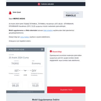 Uçuş İptali Sonrası Kesilen Ücret Ve İletişim Sorunu
