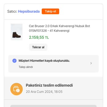 Kargo Teslim Edilmedi Ücret İadesi Bekleniyor