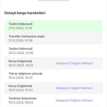 Kargo Teslim Edilmedi Ücret İadesi Bekleniyor