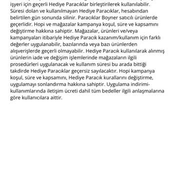 Boyner Hopi Hediye Paracık Kampanyası Seçim Sorunu