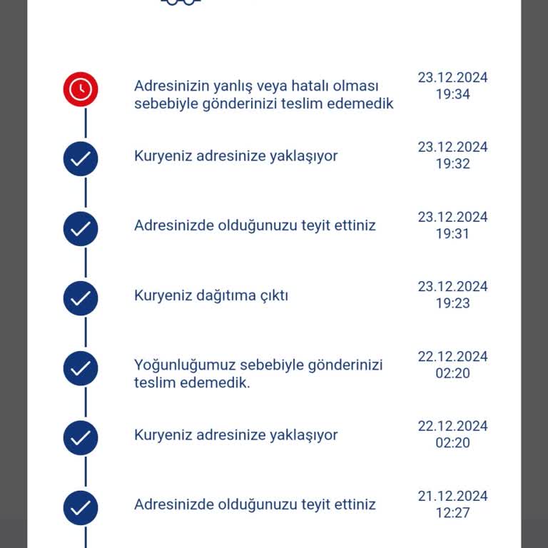 Adrese Teslim Edilmeyen Kargo Sorunu