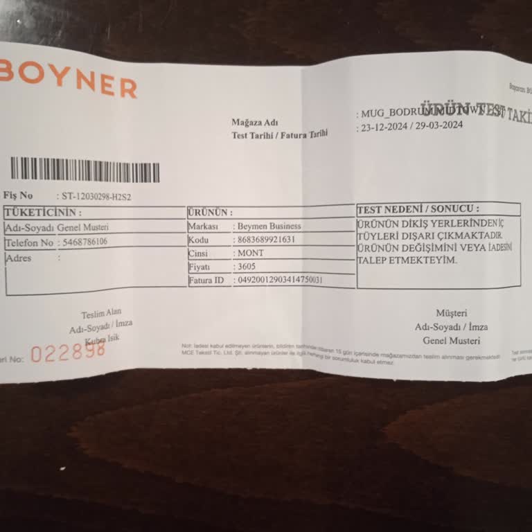 Beymen Montumun Tüy Dökme Sorunu Ve Değişim Talebi