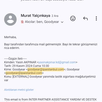 Goodyear Lastik Sigortası Mağduriyeti: İletişim Eksikliği Ve Çözüm Beklentisi