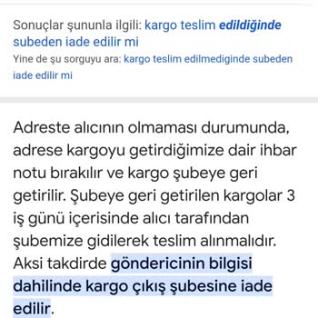 MNG Kargo'nun Sorumluluk Eksikliği: Bilgilendirme Yapılmadan İade Edilen Kargo