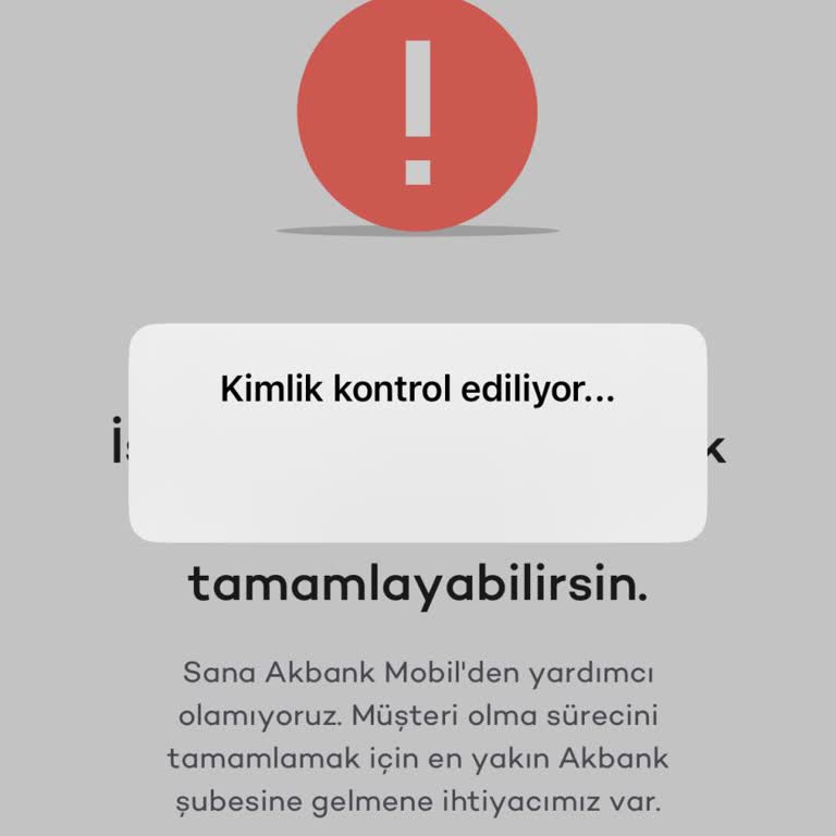 Akbank Mobil'de Yüz Tanıma Sorunu Ve Yetersiz Destek
