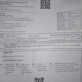 Yanlış Ürün Gönderimi: Chloe Parfüm Yerine Bardak