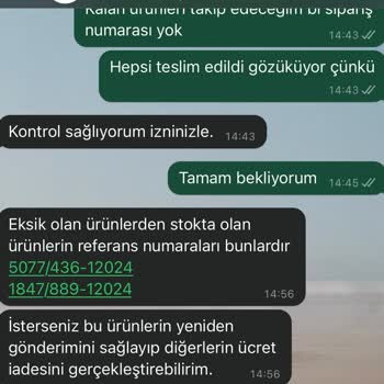 Eksik Ürün Teslimatı Ve Yanıltıcı İletişim