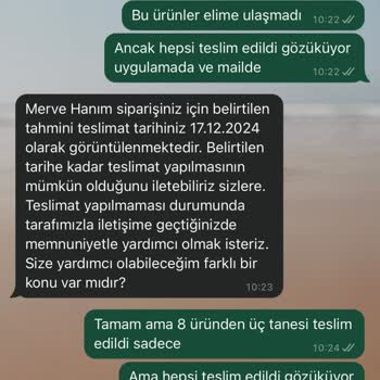 Eksik Ürün Teslimatı Ve Yanıltıcı İletişim