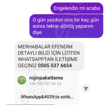 Rojin Paketleme Acenteleri Yanıltması!