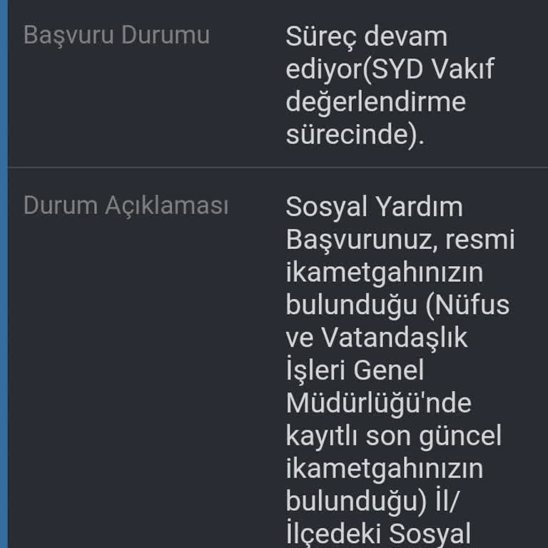 Sosyal Yardım Başvurusundaki Gecikme Mağduriyeti