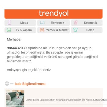 Yanlış Ürün İadesi Ve İlgisizlik