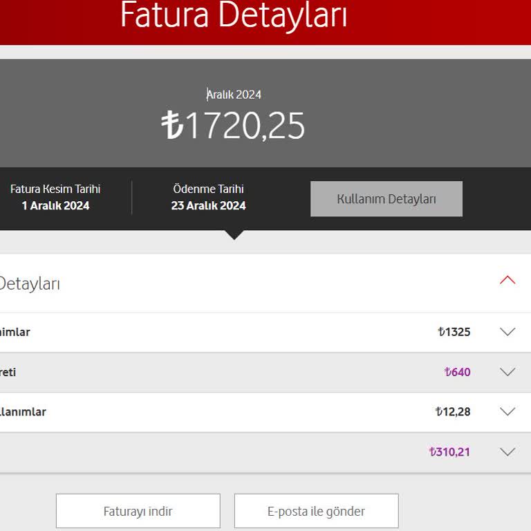 Vodafone Faturasında Aşım Ücreti Mağduriyeti