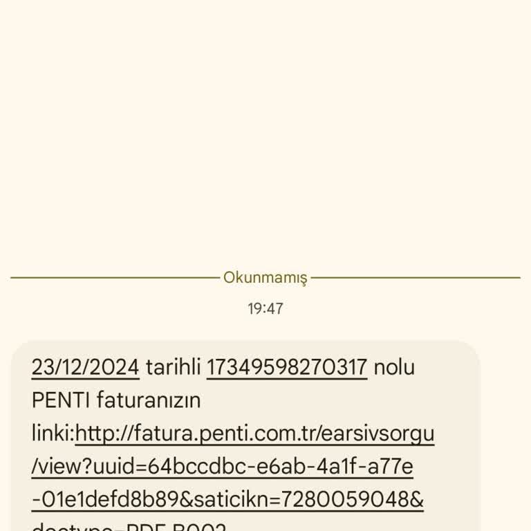 Yanlış Kişiye Gönderilen Fatura Mesajları