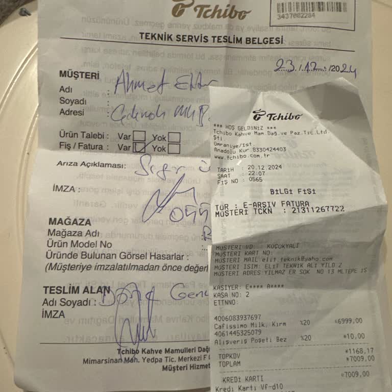 Arızalı Tchibo Kahve Makinesi Hayal Kırıklığı