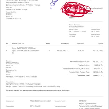 Sipariş Ve İade Sorunları