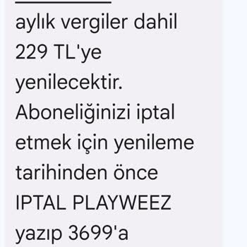Playweez Uygulaması İle Beklenmedik Fatura Ücretleri