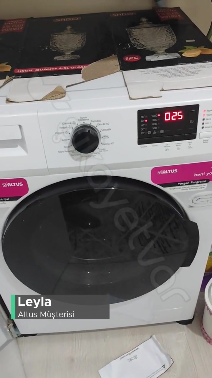 Altus Çamaşır Makinesi Kuruturken Çok Gürültü Yapıyor! videonun kapak resmi