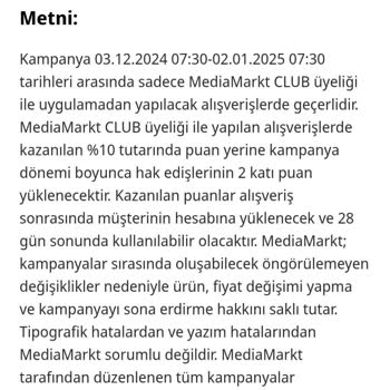 Media Markt'ta Yanıltıcı Puan Kampanyası Ve Müşteri Mağduriyeti