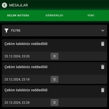 Çekim Talebi Sorunu Ve Çevrim Şartlarıyla İlgili Şikayet