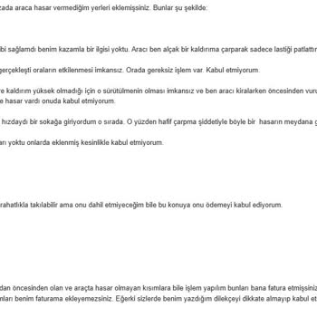 Getir Araç Kiralama: Haksız Hasar Masrafları Ve Yanlış İddialar