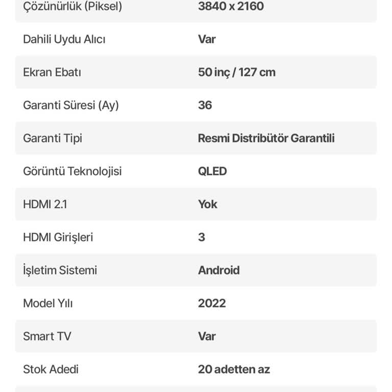 Vestel TV Garanti Süresi Sorunu