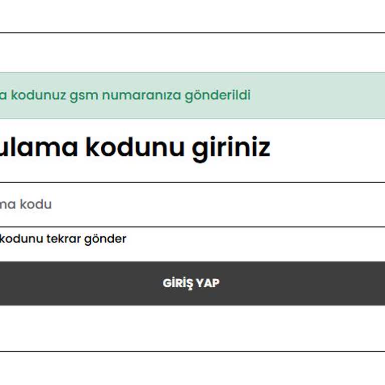 Doğrulama Kodu Sorunu Ve İletişimsizlik