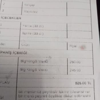 Burger King'de Soğuk Ve Yanlış Sipariş Sorunu