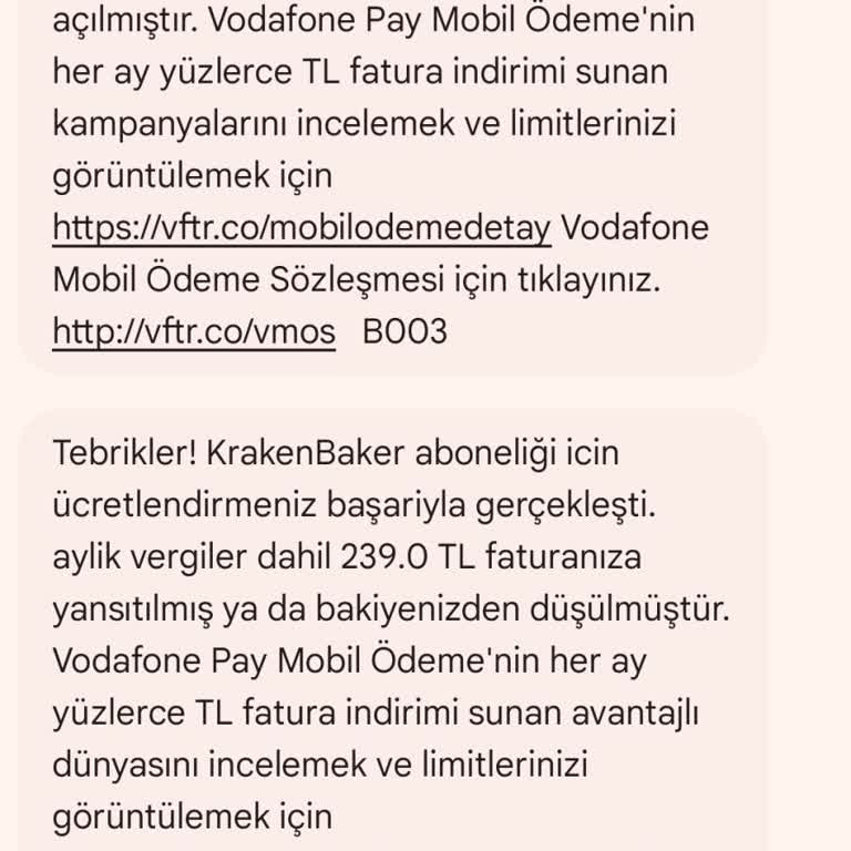 İzinsiz Üyelik Ve Beklenmedik Fatura Ücreti