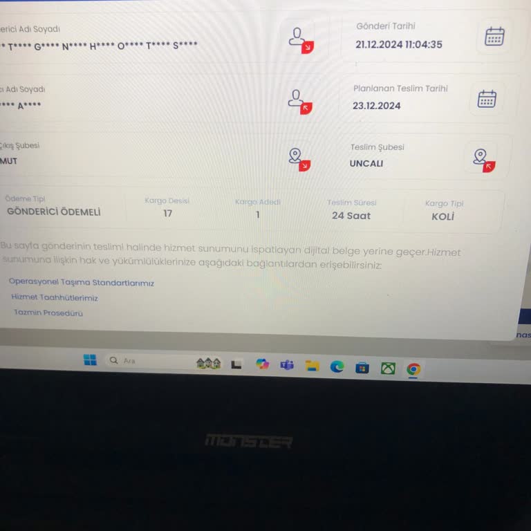 Teslimat Gecikmesi Ve İletişim Sorunu