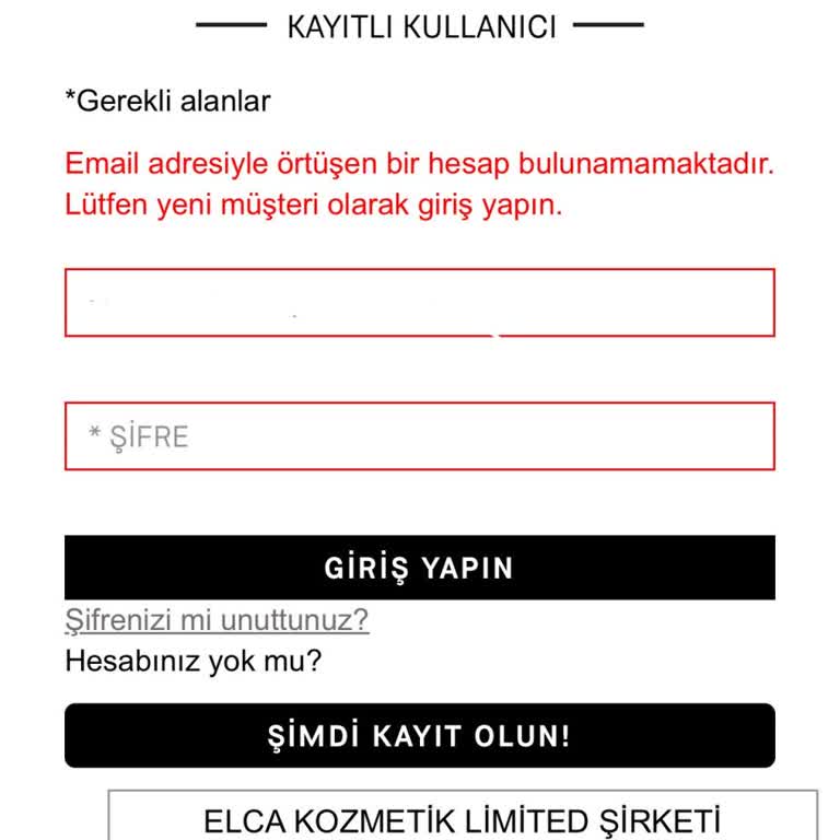 Bobbi Brown Sitesinde İndirim Dönemi Giriş Sorunu