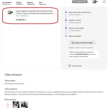 Hepsiburada Güvencesi İle Aldığım Üründe Hayal Kırıklığı