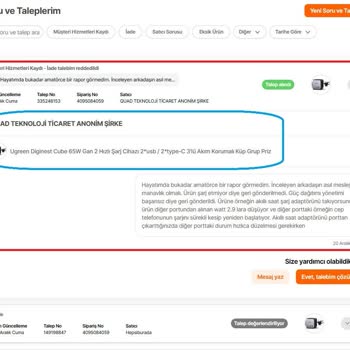 Hepsiburada Güvencesi İle Aldığım Üründe Hayal Kırıklığı