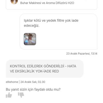 Arızalı Ürün Ve Saygısız Satıcı Deneyimi