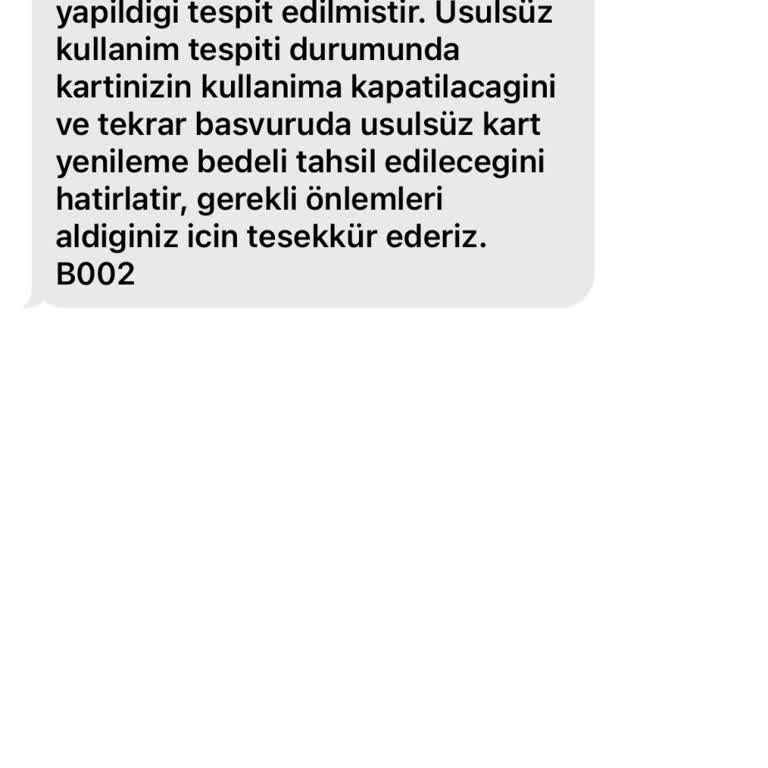 İstanbul Kart Üzerine Yanıltıcı Mesaj Mağduriyeti