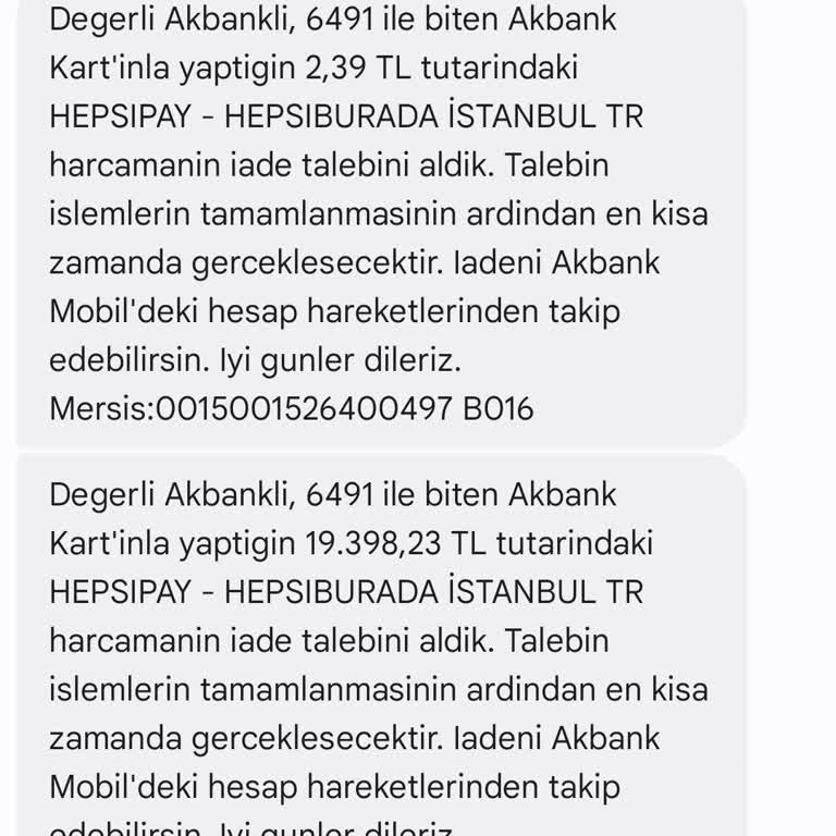 Akbank Geciken İade Ve Bilgilendirme Eksikliği İle Yaşanan Mağduriyet