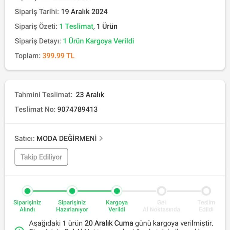 Aras Kargo'da Teslimat Gecikmesi Ve Sorumsuzluk