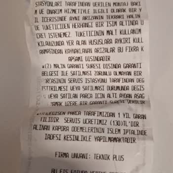 Yetkisiz Teknik Servis Mağduriyeti