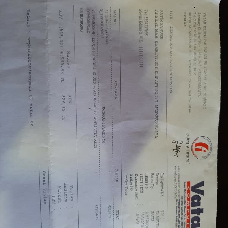 Garanti Süresi Dolmadan Ücret Talebi