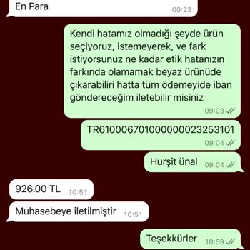 Ürün Teslim Edilmedi Ve Para İadesi Yapılmadı
