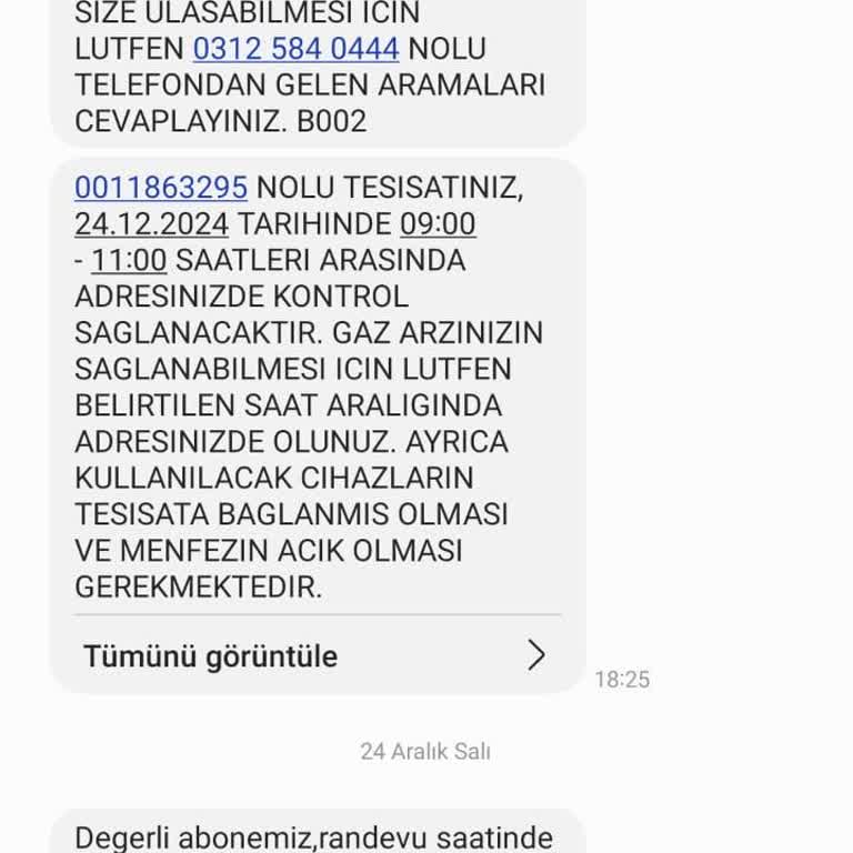 Erken Gelen Servis Ve Mağduriyet