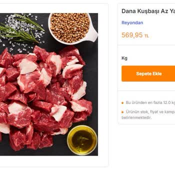 Migros Sanal Market'te Et Siparişi Hayal Kırıklığı