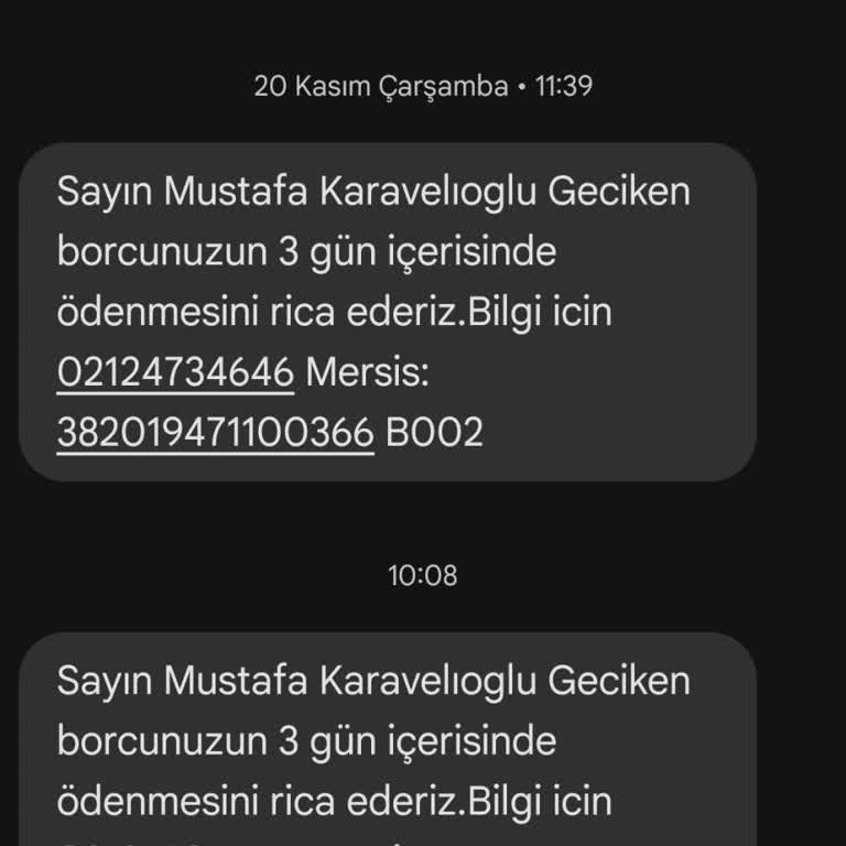 Yanlış Kişiye Sürekli Mesaj Gönderimi Sorunu