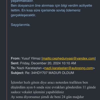 Autogong'un Ciddiyetsizliği Ve Ödeme Sorunu