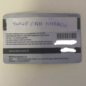 Kaybolan BİM Kartı Ve Uçan Bakiye Sorunu
