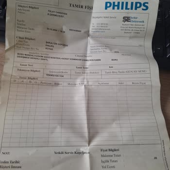 Garanti Kapsamında Olmayan Parça Ve Yetersiz Çekim Gücü