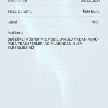 Ziraat Bankası'nda Para Transferi Sorunu