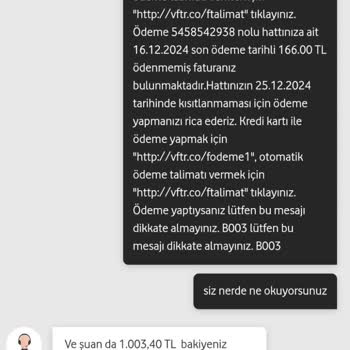 Vodafone Fatura İadesi Karmaşası